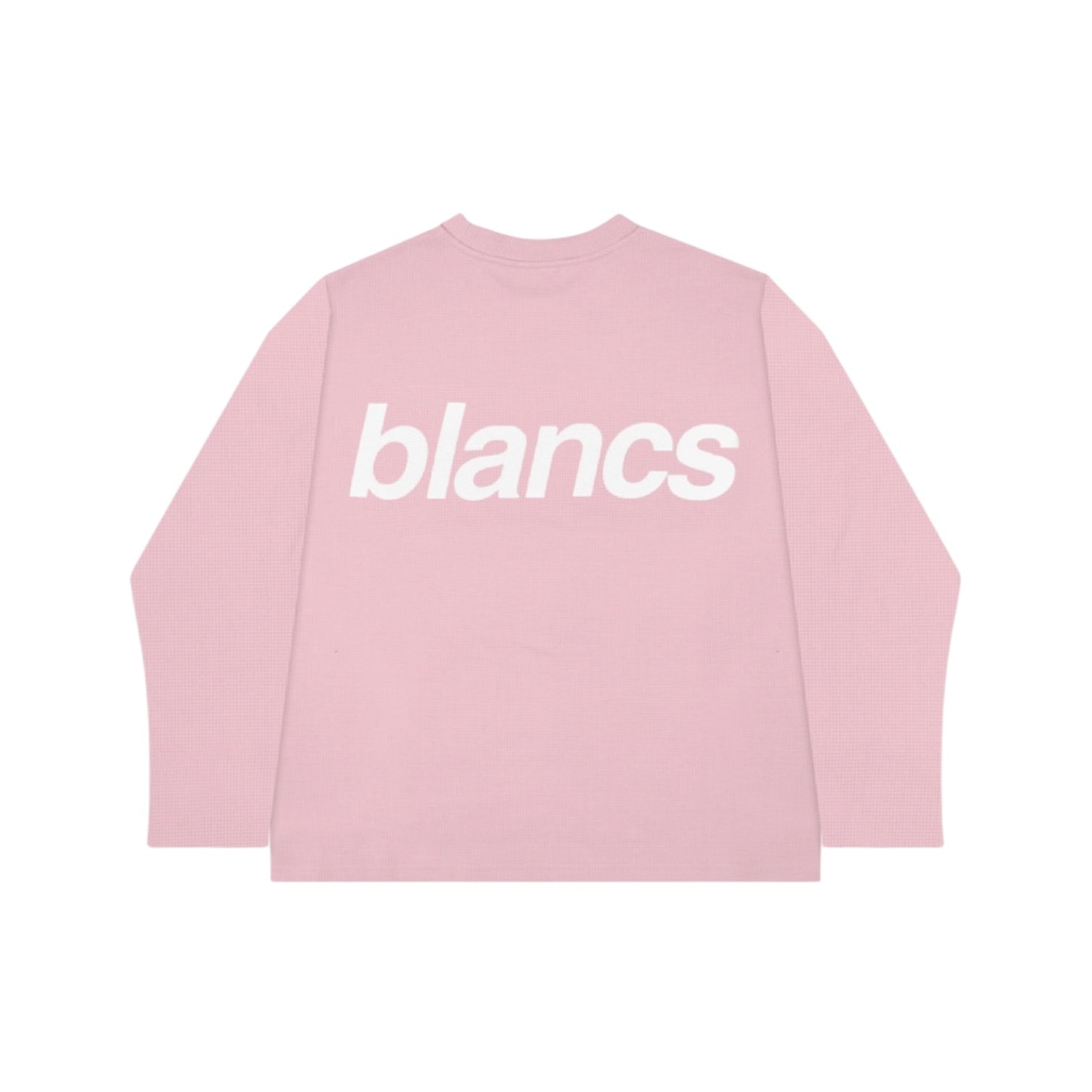 BLANCS WAFFLE KNIT LONG SLEEVE PINK