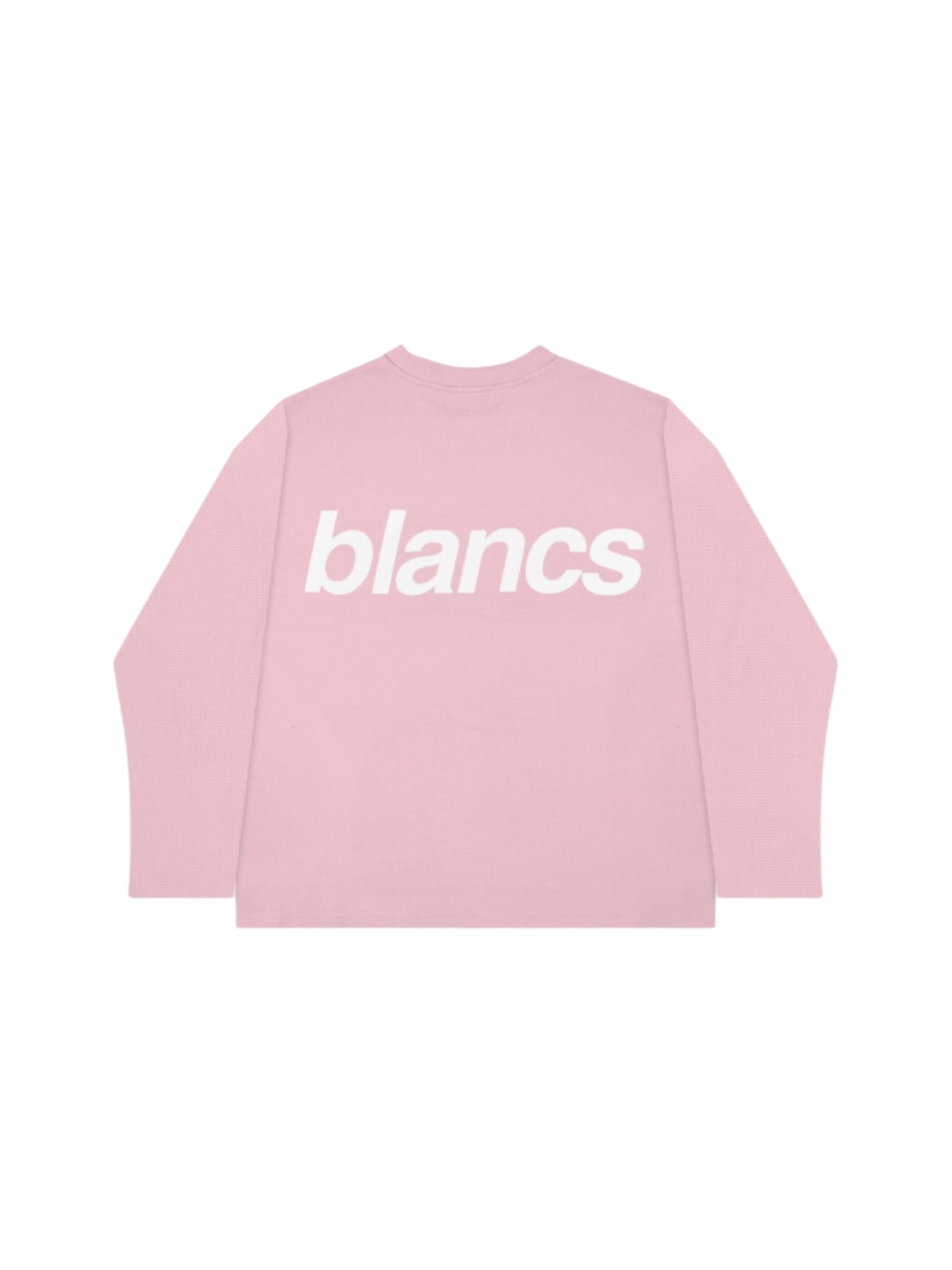 Blancs Waffle Knit Long Sleeve Pink