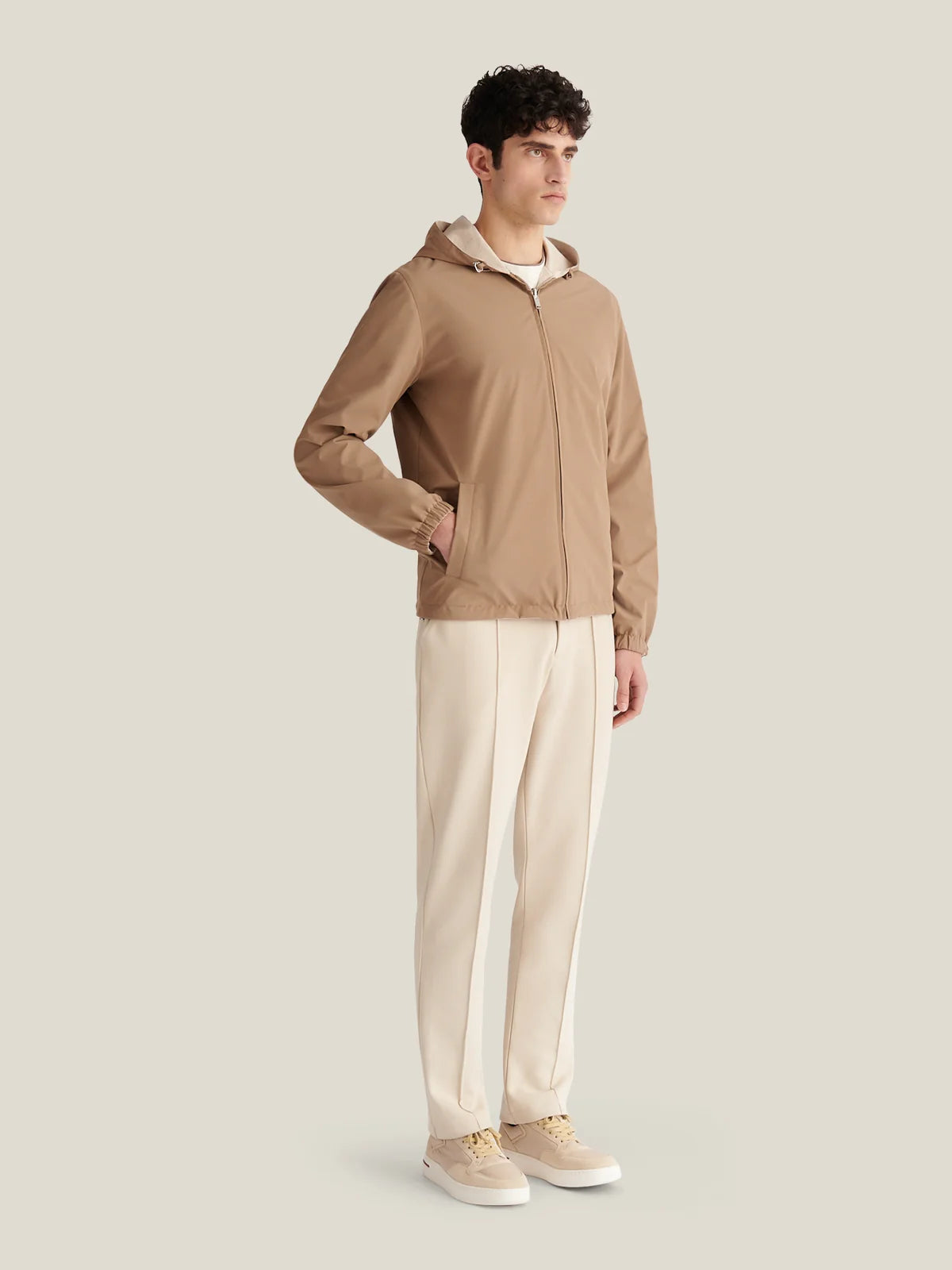 PECKHAM RYE Sloane Reversible Hooded Jacket in Caribou