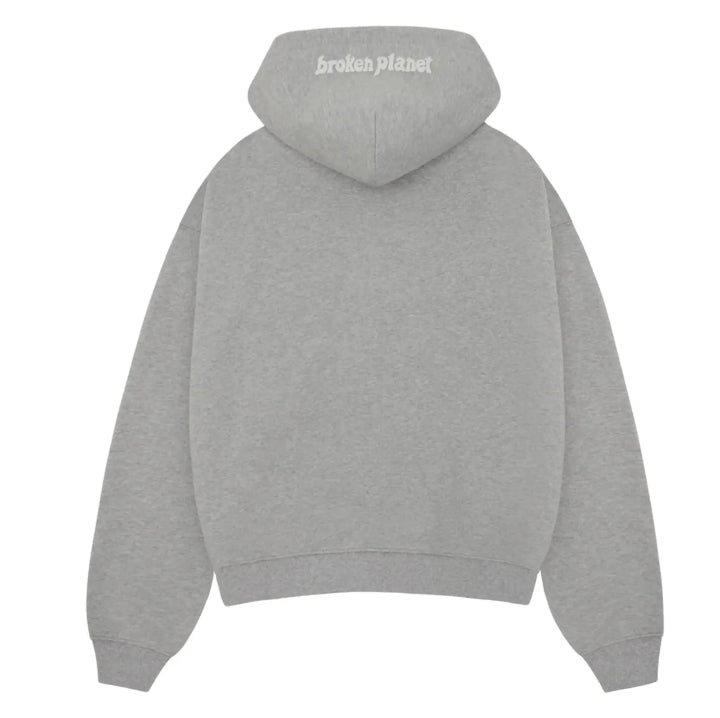 Broken Planet Zip Up Hoodie ‘Heather Grey’