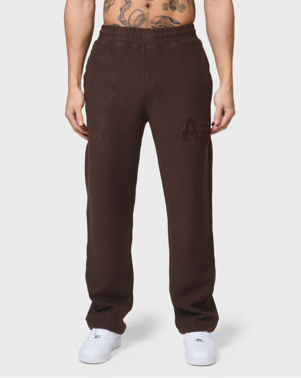 Annie Hood College Joggers Washed Brown