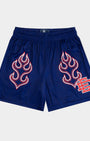 Eric Emanuel Purple Flame Shorts