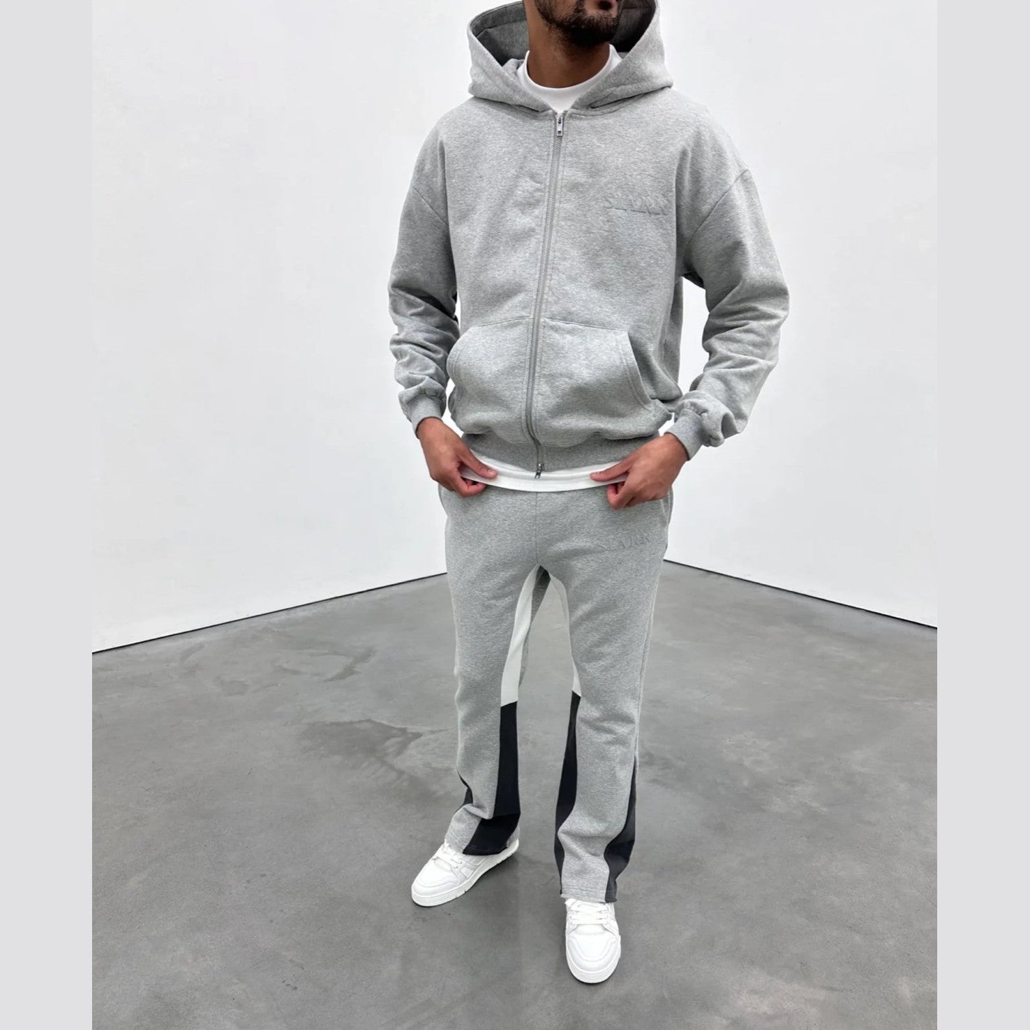 Siarr Zip Hoodie ‘Light Grey’