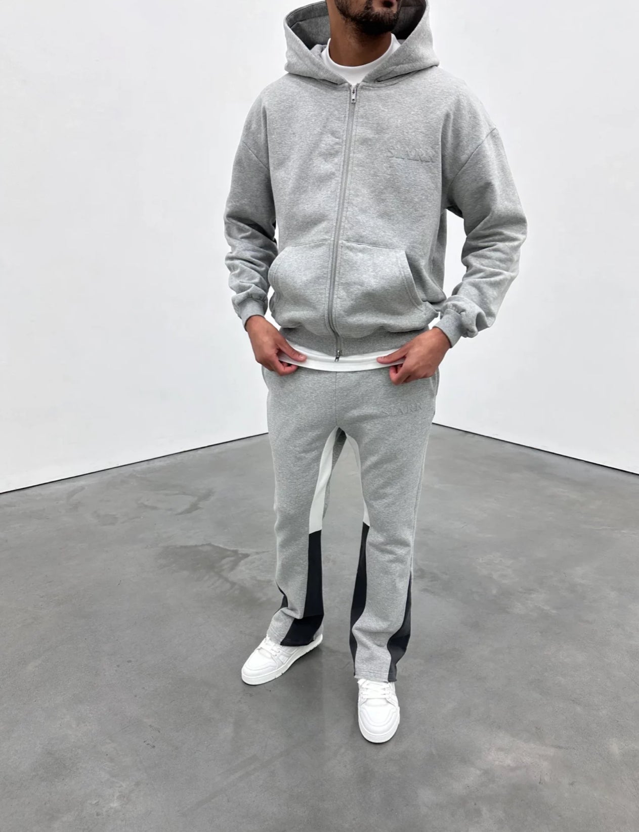 Siarr Zip Hoodie ‘Light Grey’