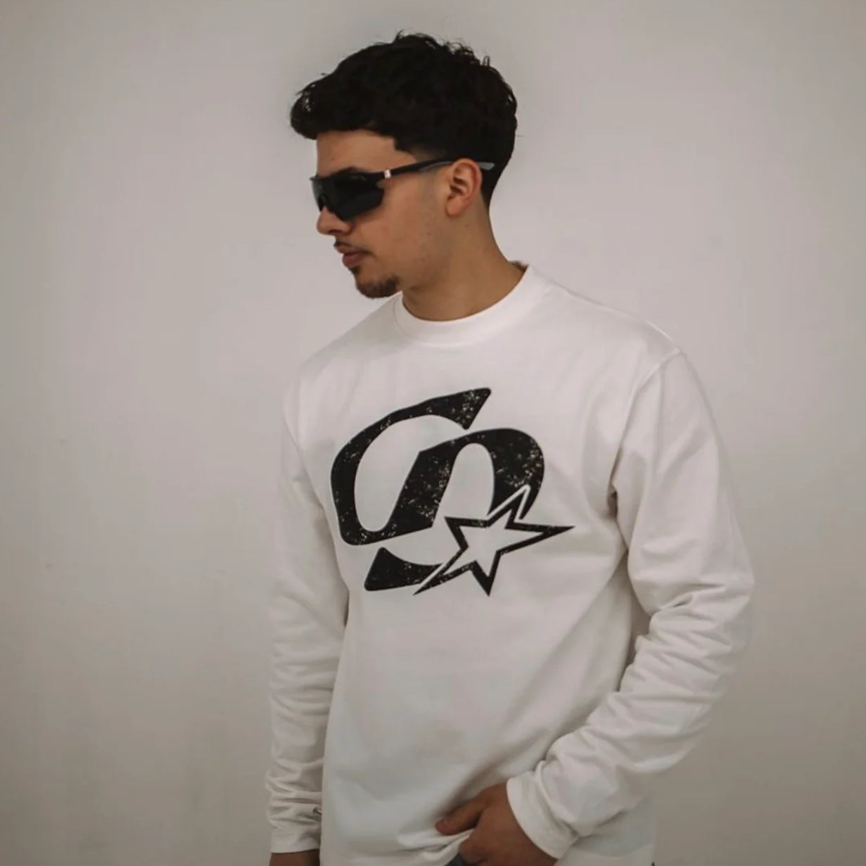 CARDAIR CD Star Long Sleeve T-Shirt “White”, alternate view 2