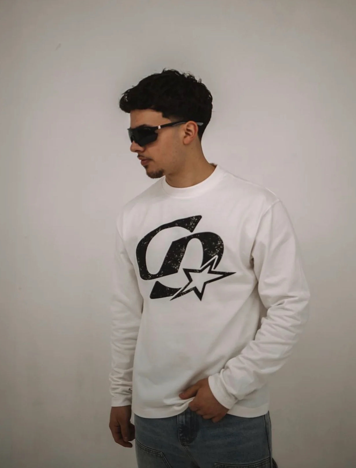 CARDAIR CD Star Long Sleeve T-Shirt “White”, alternate view 2