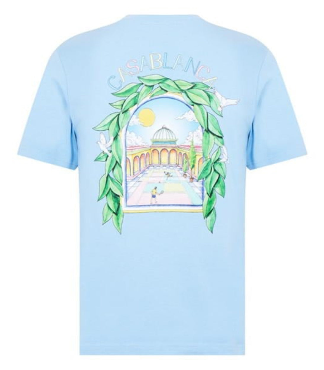 Casablanca L’Arche Tennis Club T-Shirt (Pale Blue)