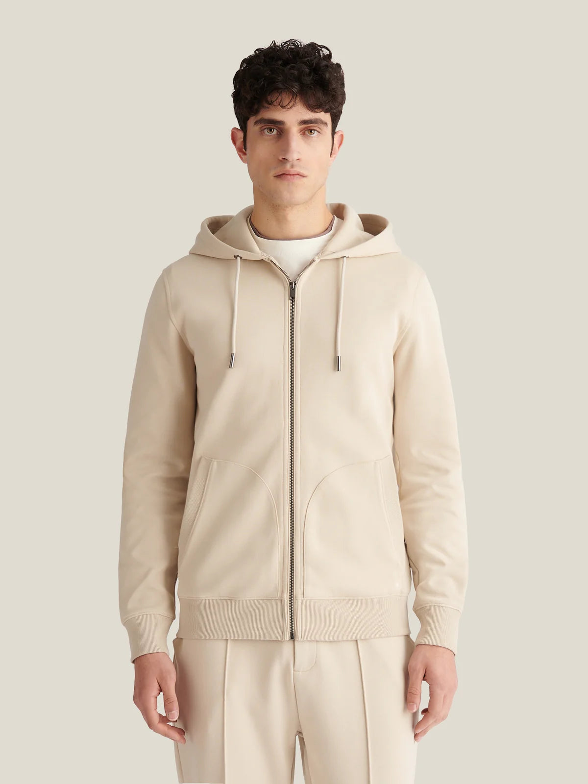 PECKHAM RYE Riva Zip Hooded Jacket in Peyote
