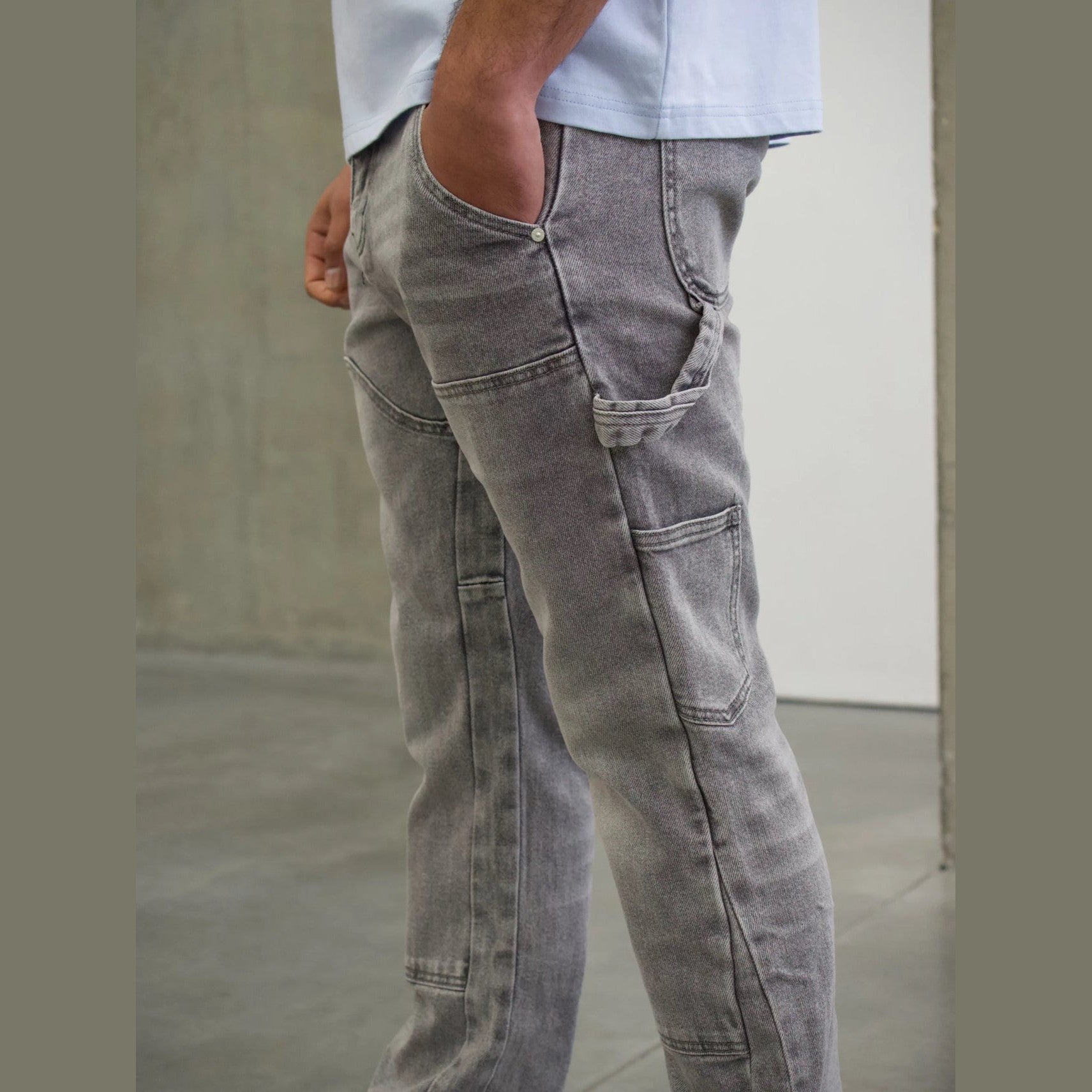 Siarr Carpenter Jeans ‘Light Grey’