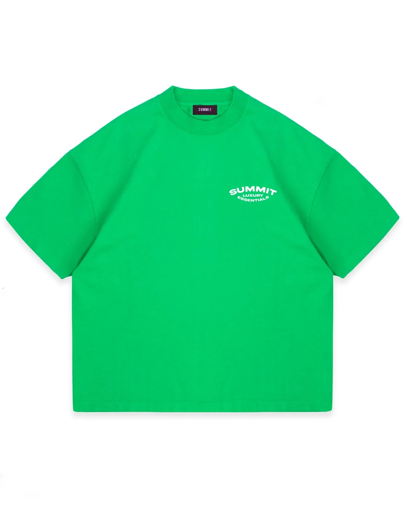 SUMMIT LUXURY ESSENTIALS T-SHIRT - KELLY GREEN