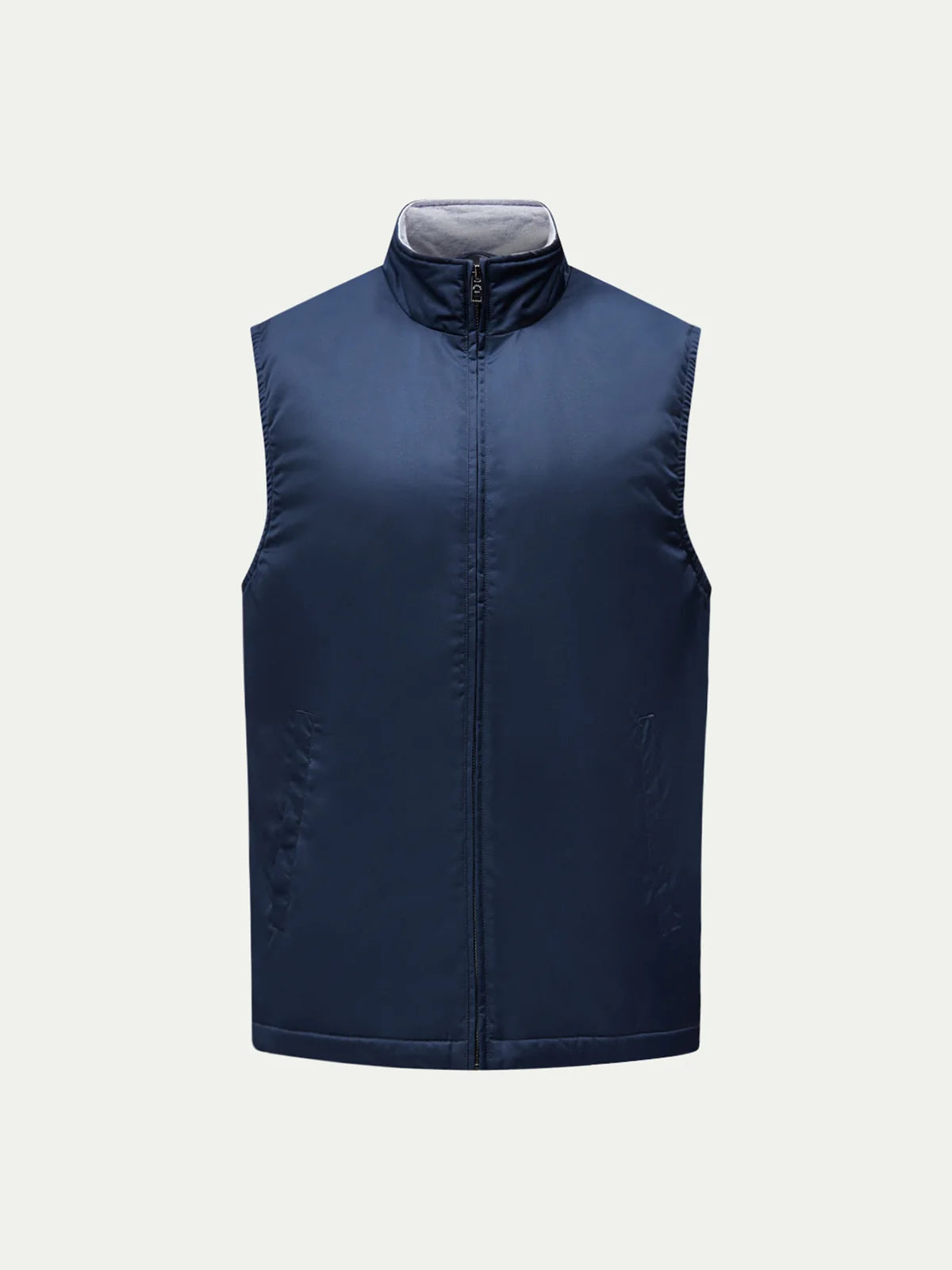 PECKHAM RYE CARLTON LIGHT PADDED ZIP VEST IN SAPPHIRE NAVY