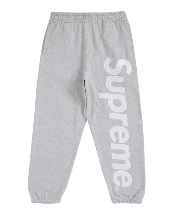 Supreme Satin Applique Sweatpant ‘Heather Grey’