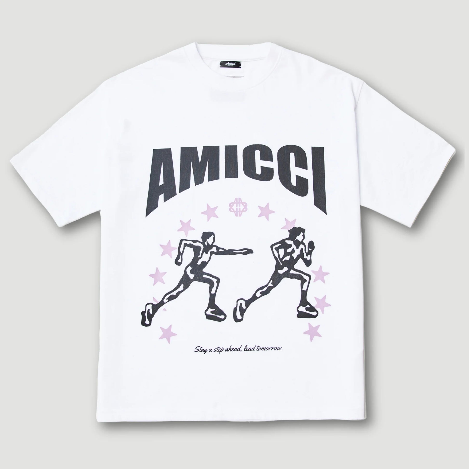 Amicci Direction White Graphic T Shirt