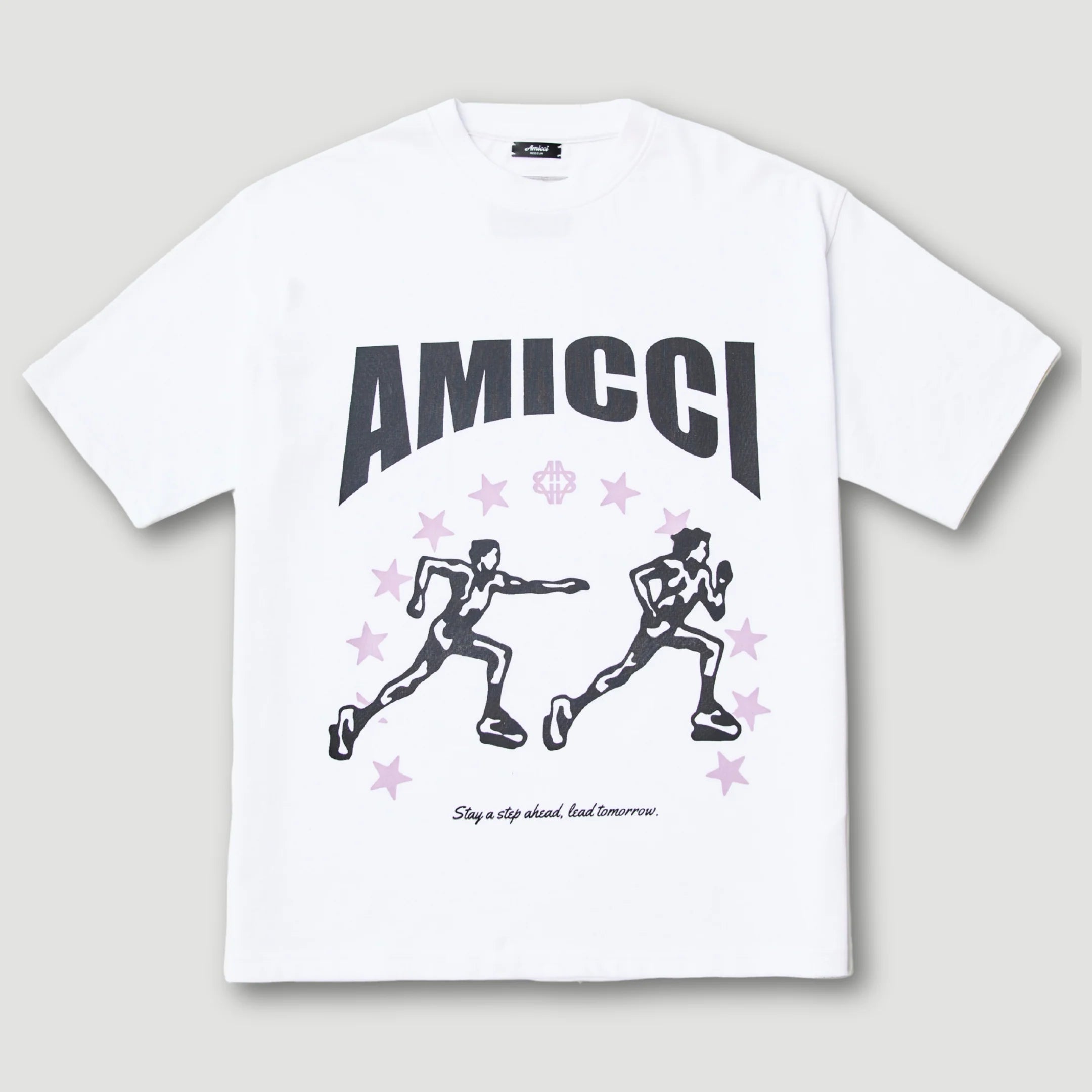 Amicci Direction White Graphic T Shirt