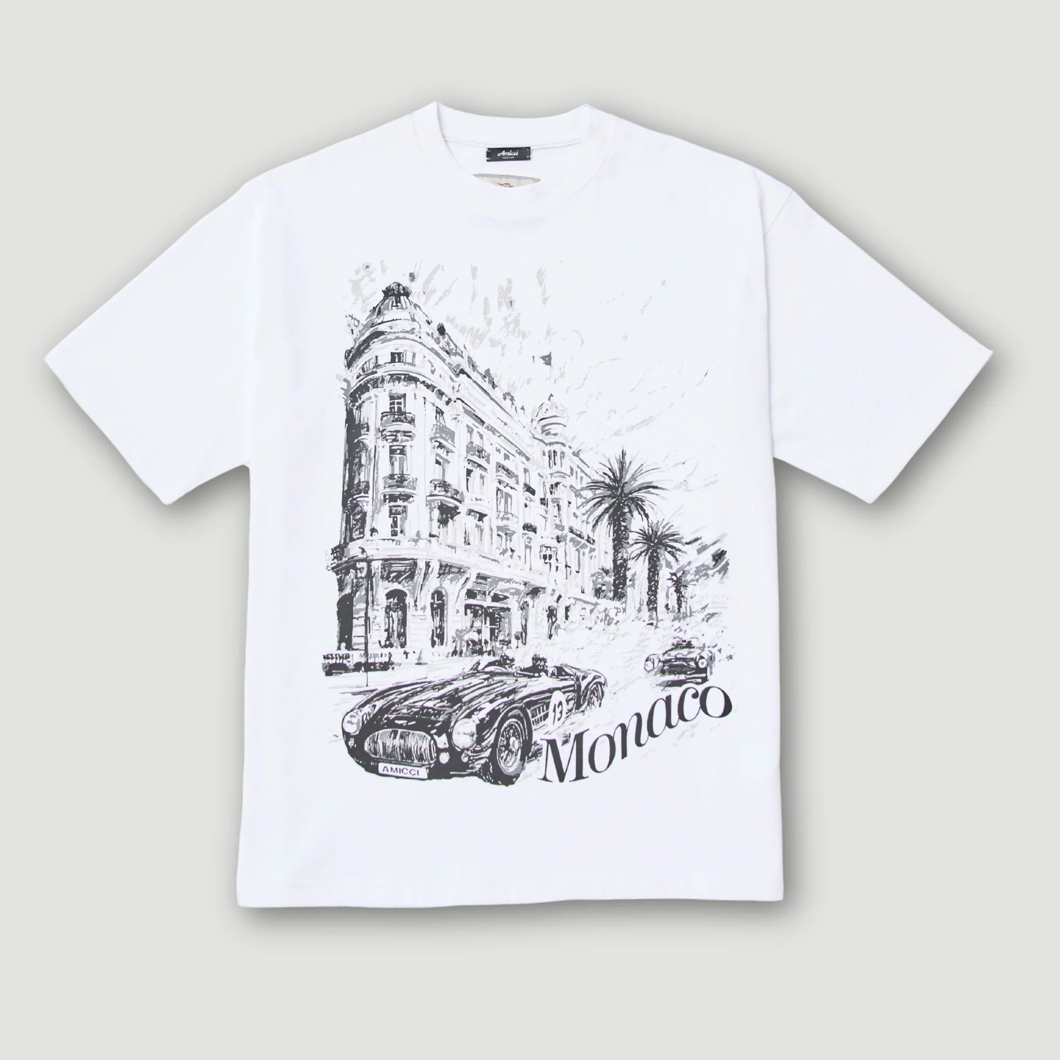 Amicci Larvotto White Graphic T Shirt