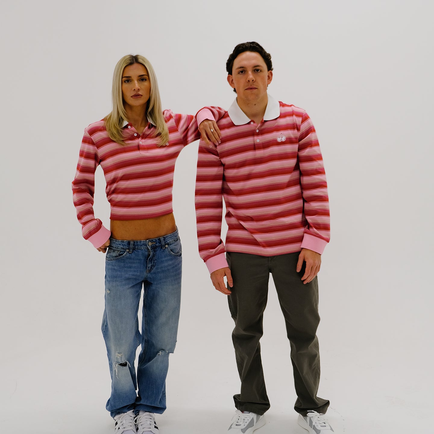 Cherry Location Pink Polo Shirt