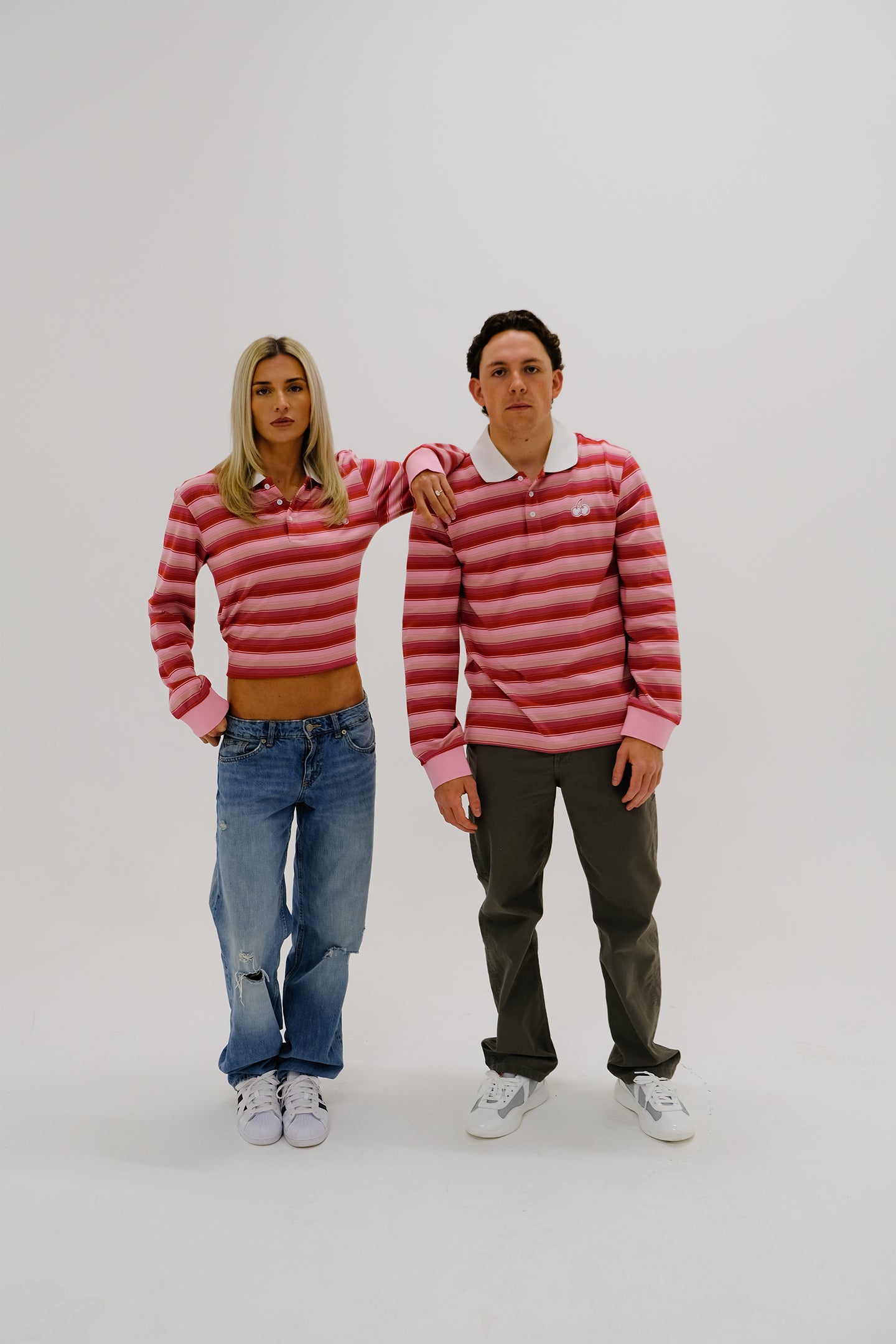 Cherry Location Pink Polo Shirt
