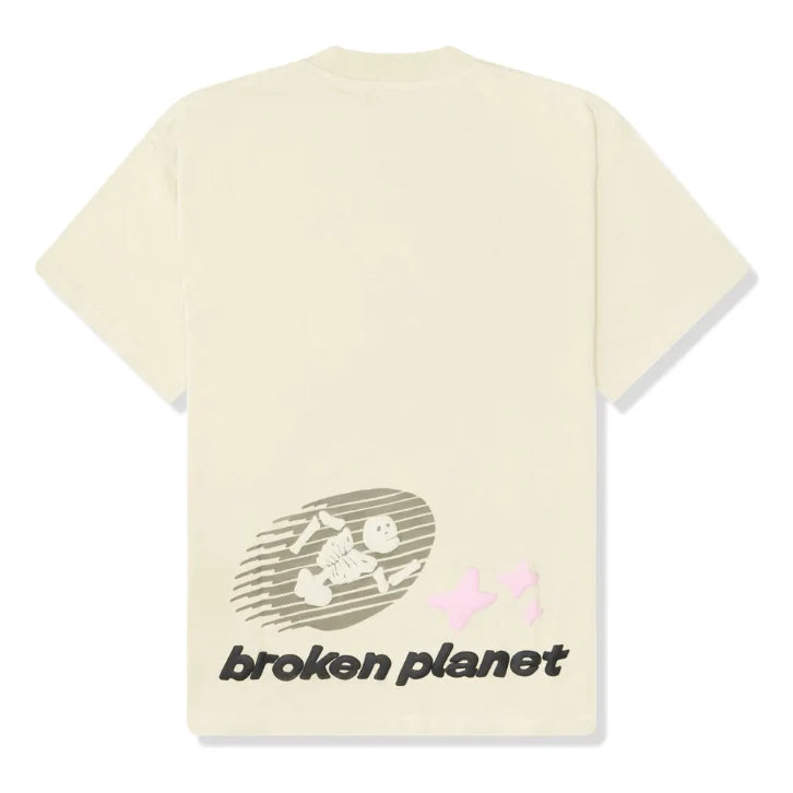 Broken Planet Cosmic Speed T-Shirt ‘Bone White’