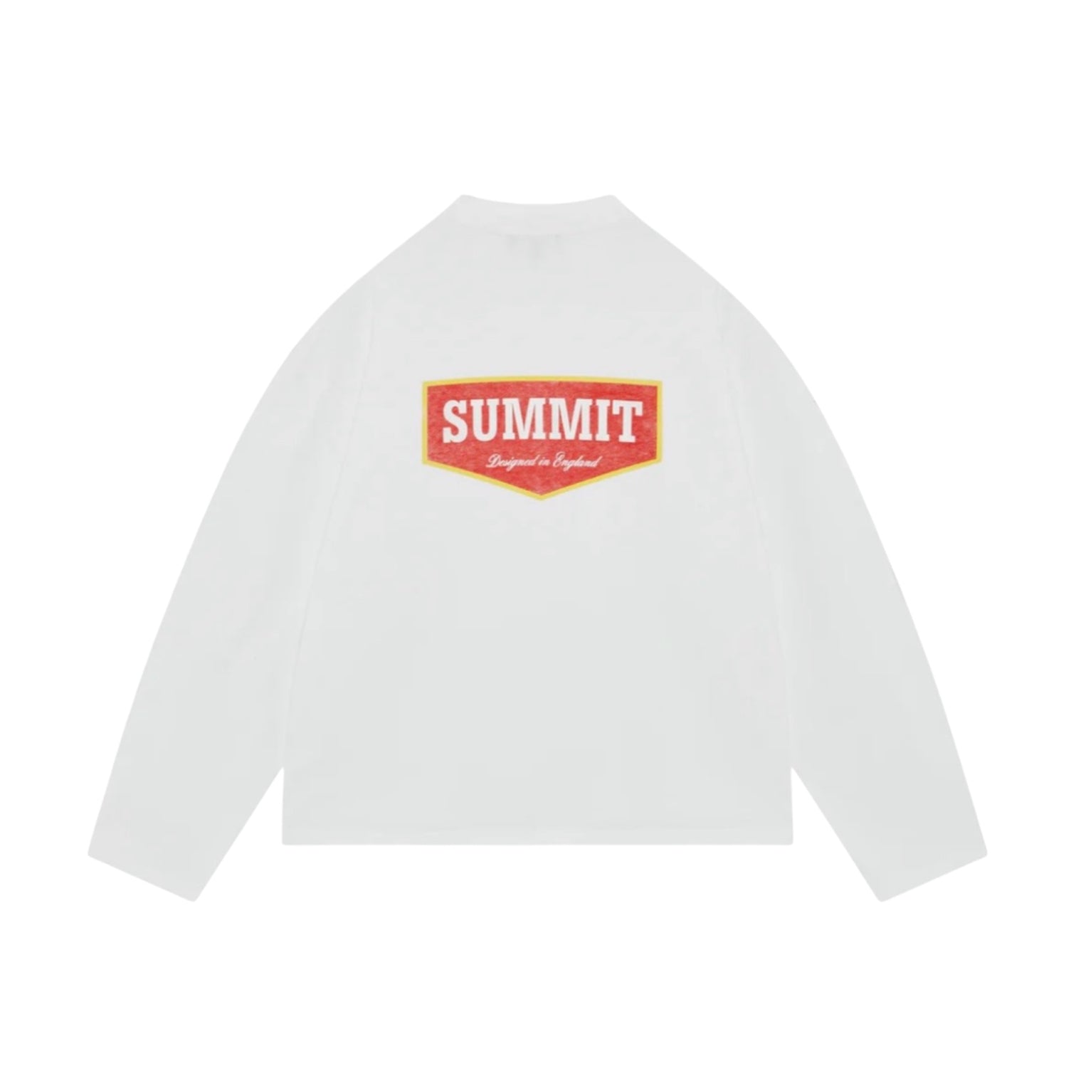 Summit Patch Logo Long Sleeve T Shirt White, alternate view 2