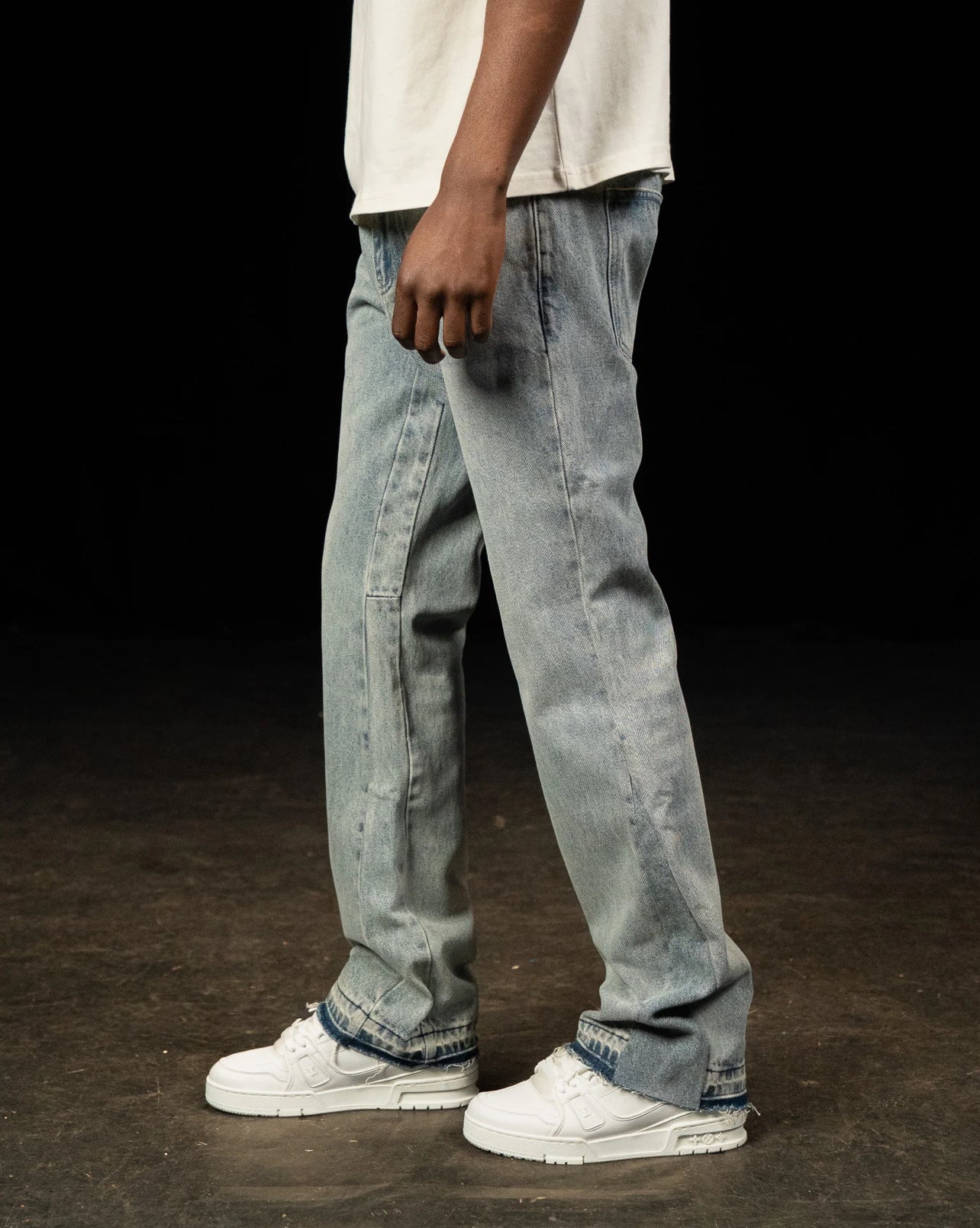 Siarr Flared Jeans Triple Blue