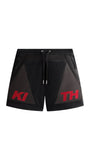 Kith Mesh Turbo Shorts Black/Red