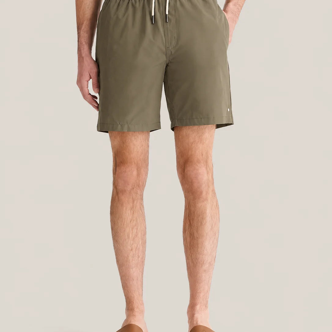 PECKHAM RYE LEVANTO DRAWSTRING SWIM SHORT IN TEA LEAF