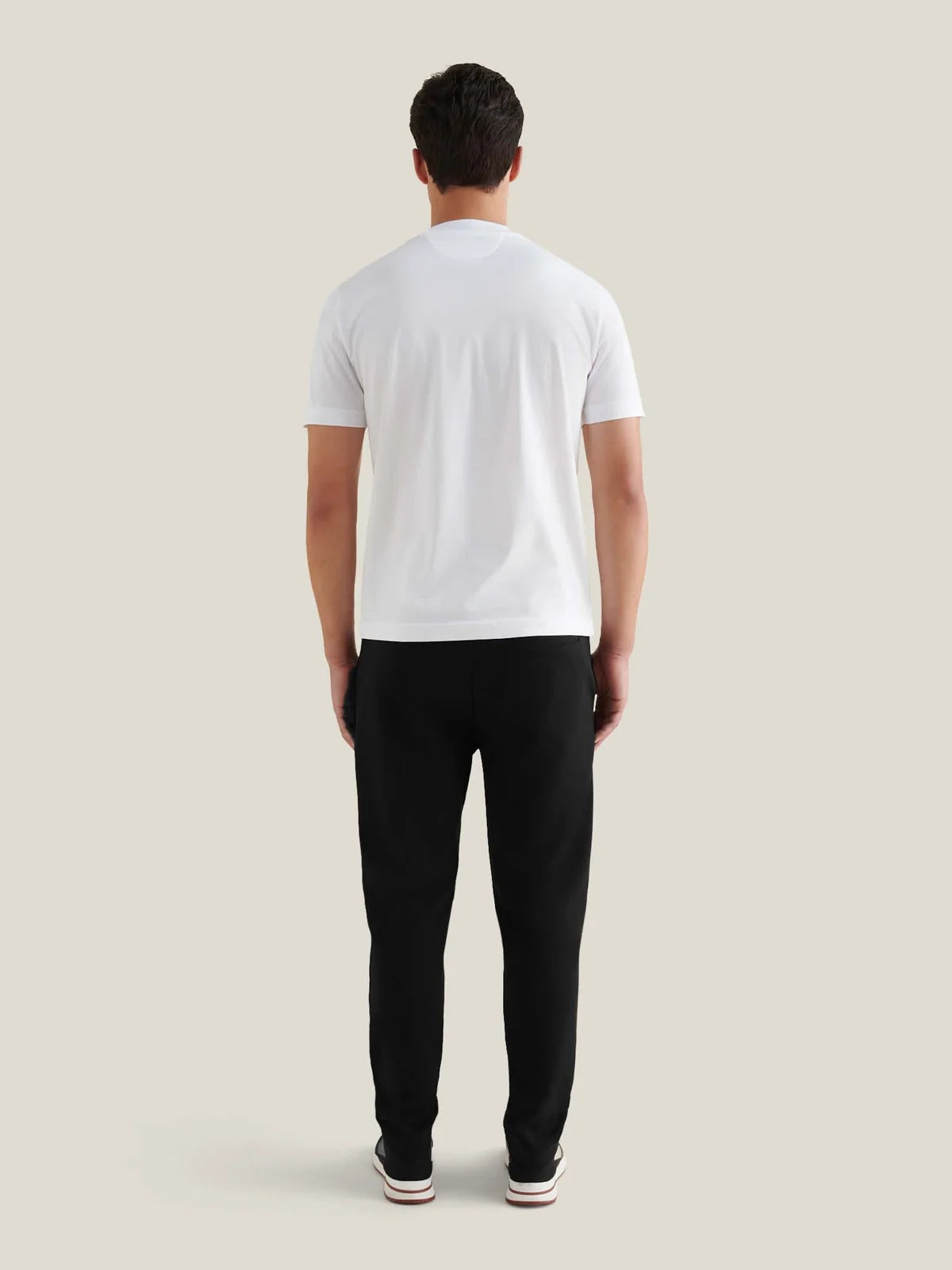 PECKHAM RYE RIVER JERSEY INTERLOCK TROUSER IN BLACK