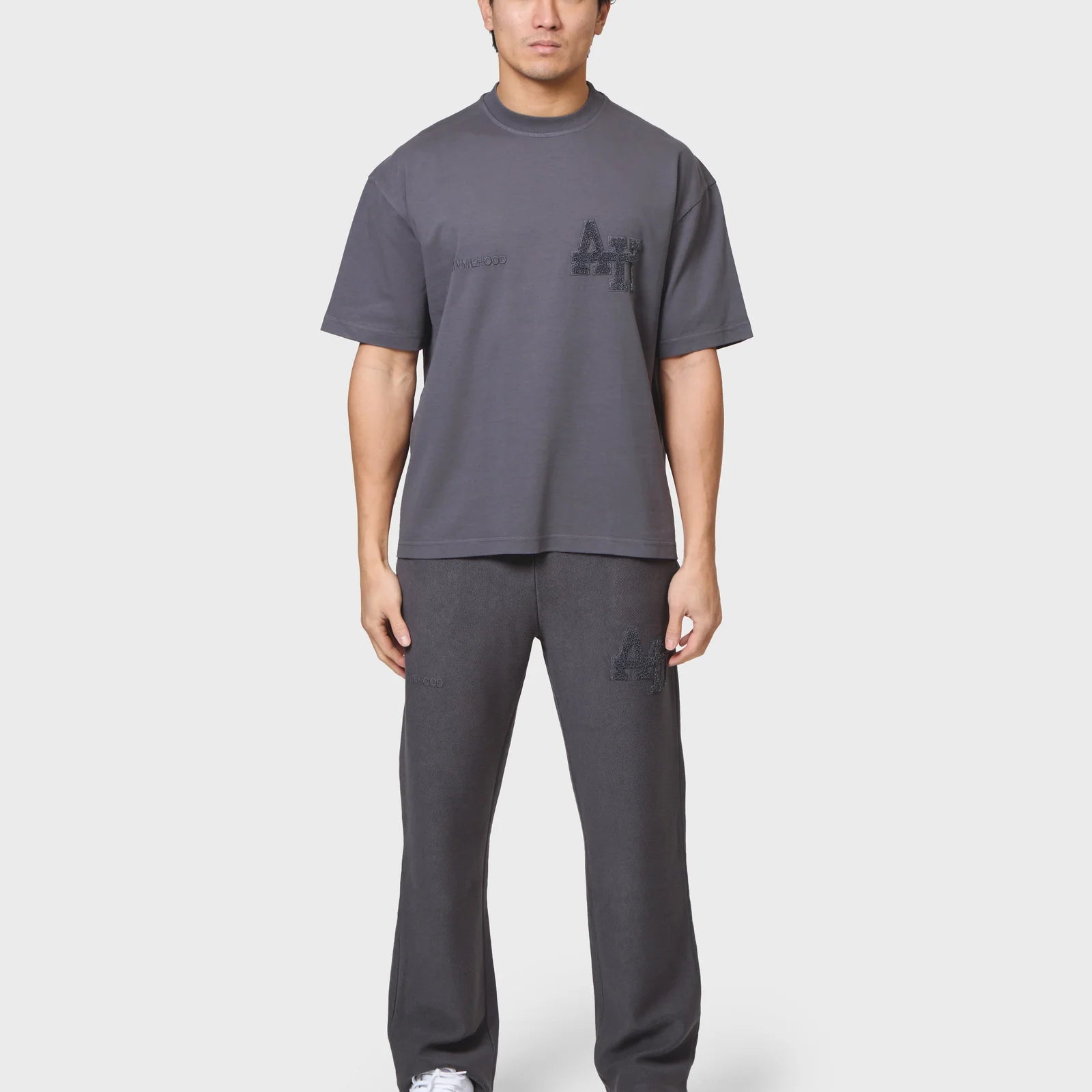 Annie Hood College T Shirt Washed Black
