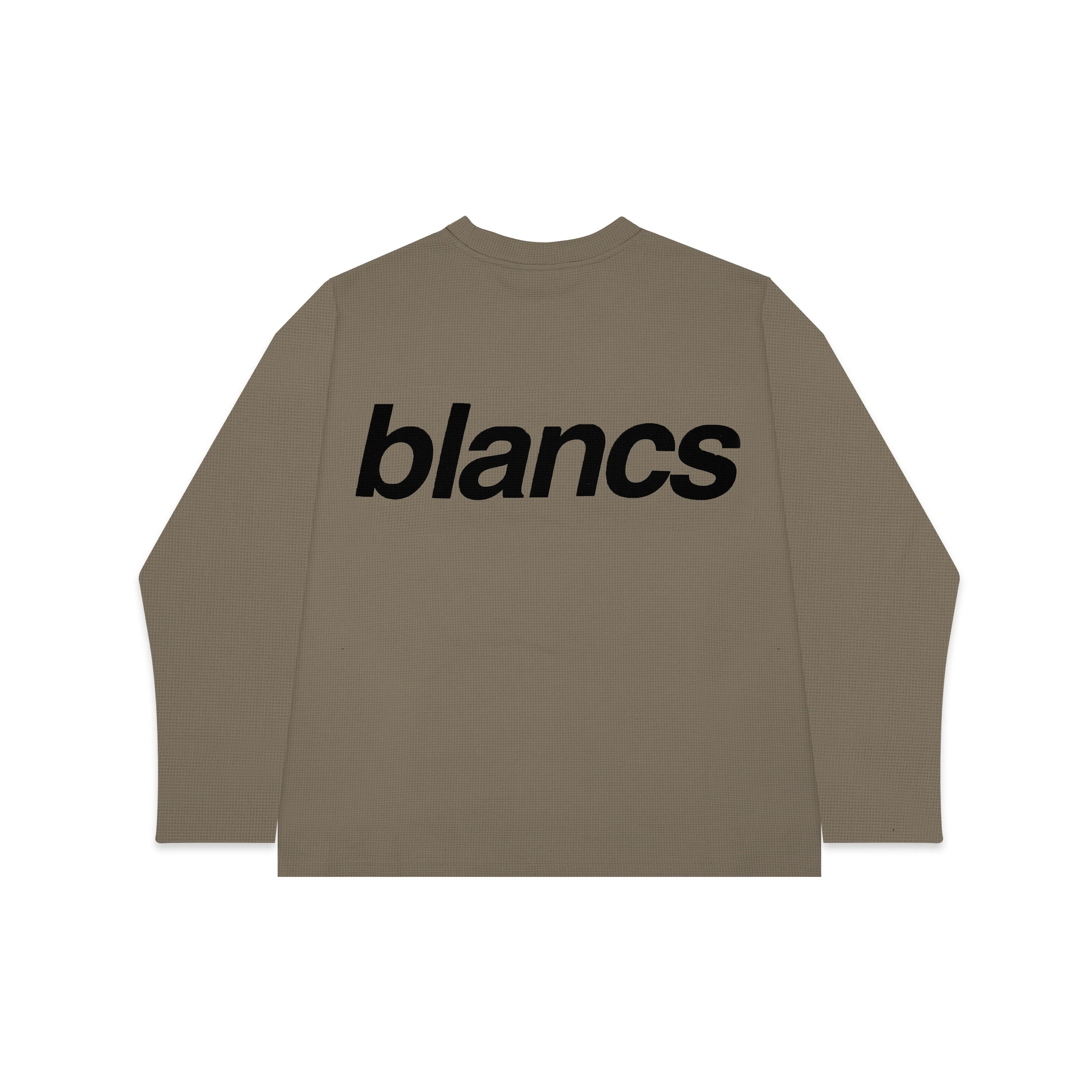 Blancs Waffle Knit Longsleeve Khaki