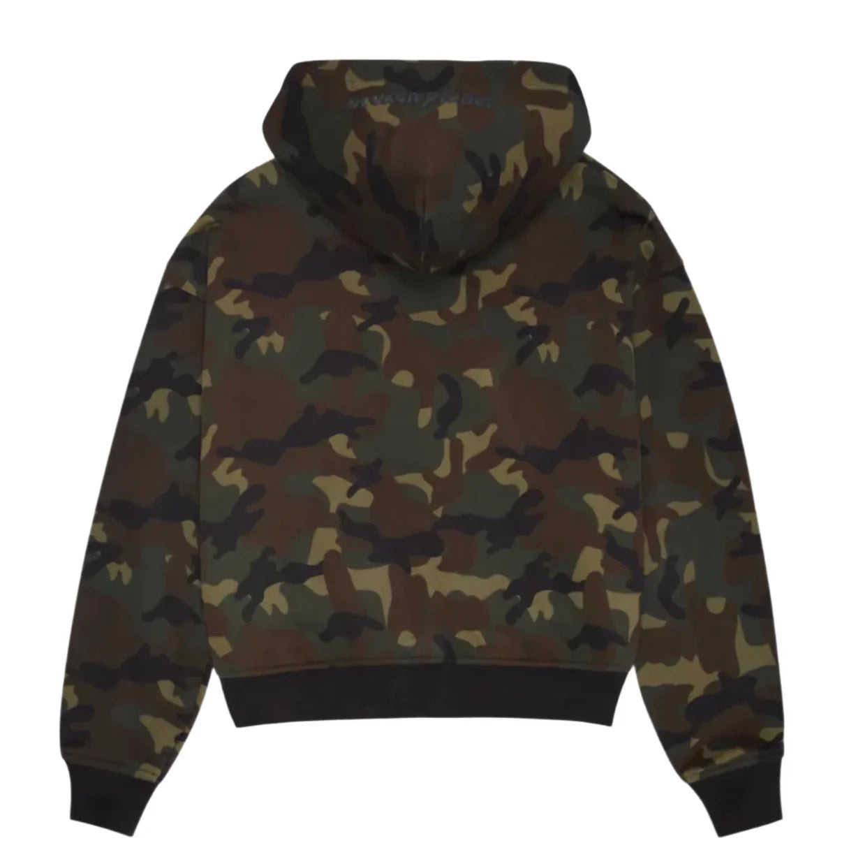 Broken Planet Zip Up Hoodie ‘Camo Green’