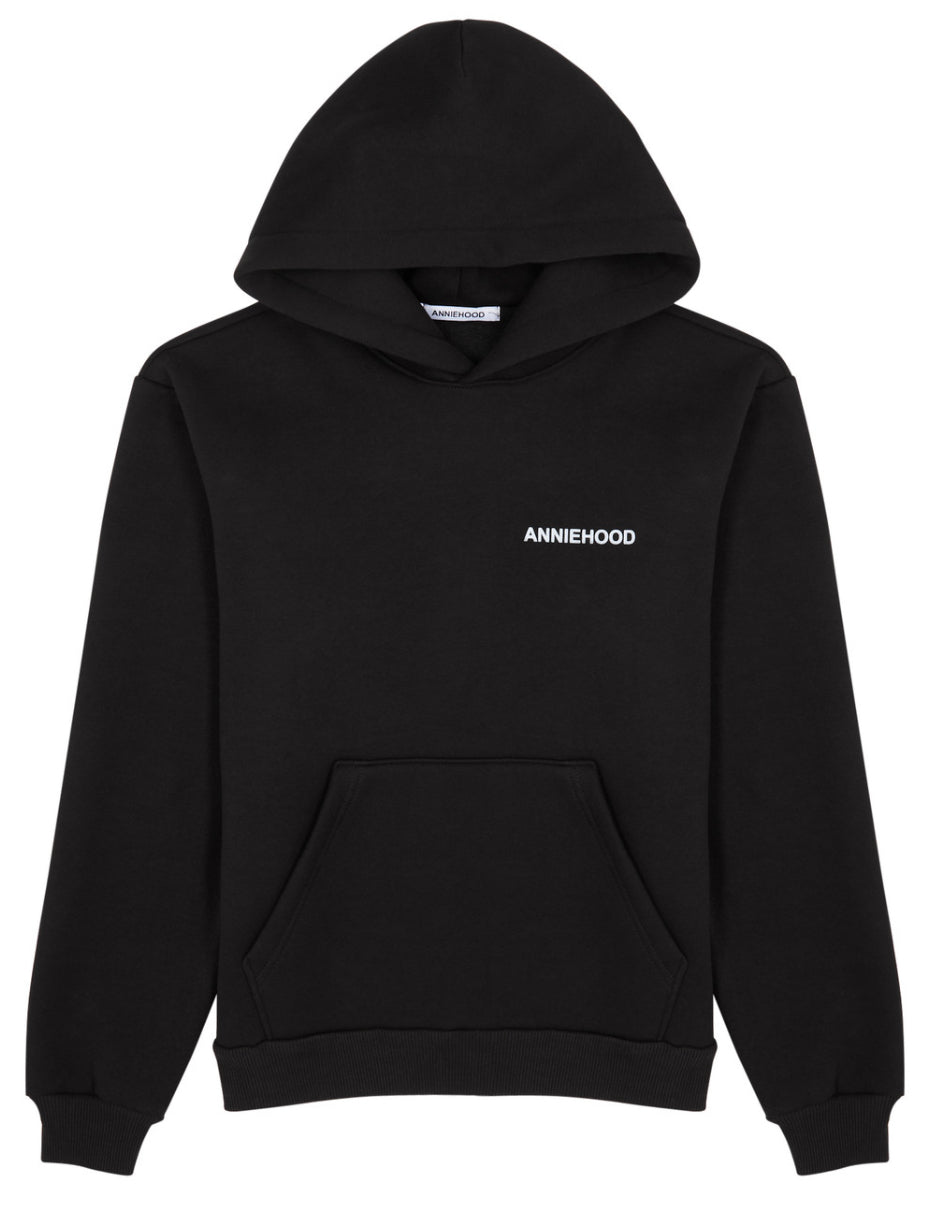 Annie Hood Logo Hoodie (Black)