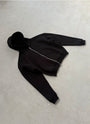 William Giles Zip Hoodie Black