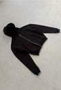 William Giles Zip Hoodie Black