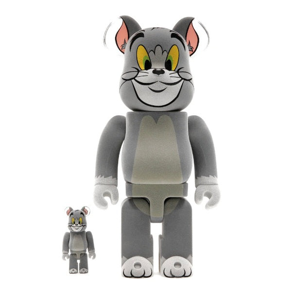 Bearbrick Tom and Jerry: Tom Flocky 100% & 400% Set