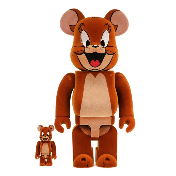 Bearbrick Tom and Jerry: Jerry Flocky 100% & 400% Set