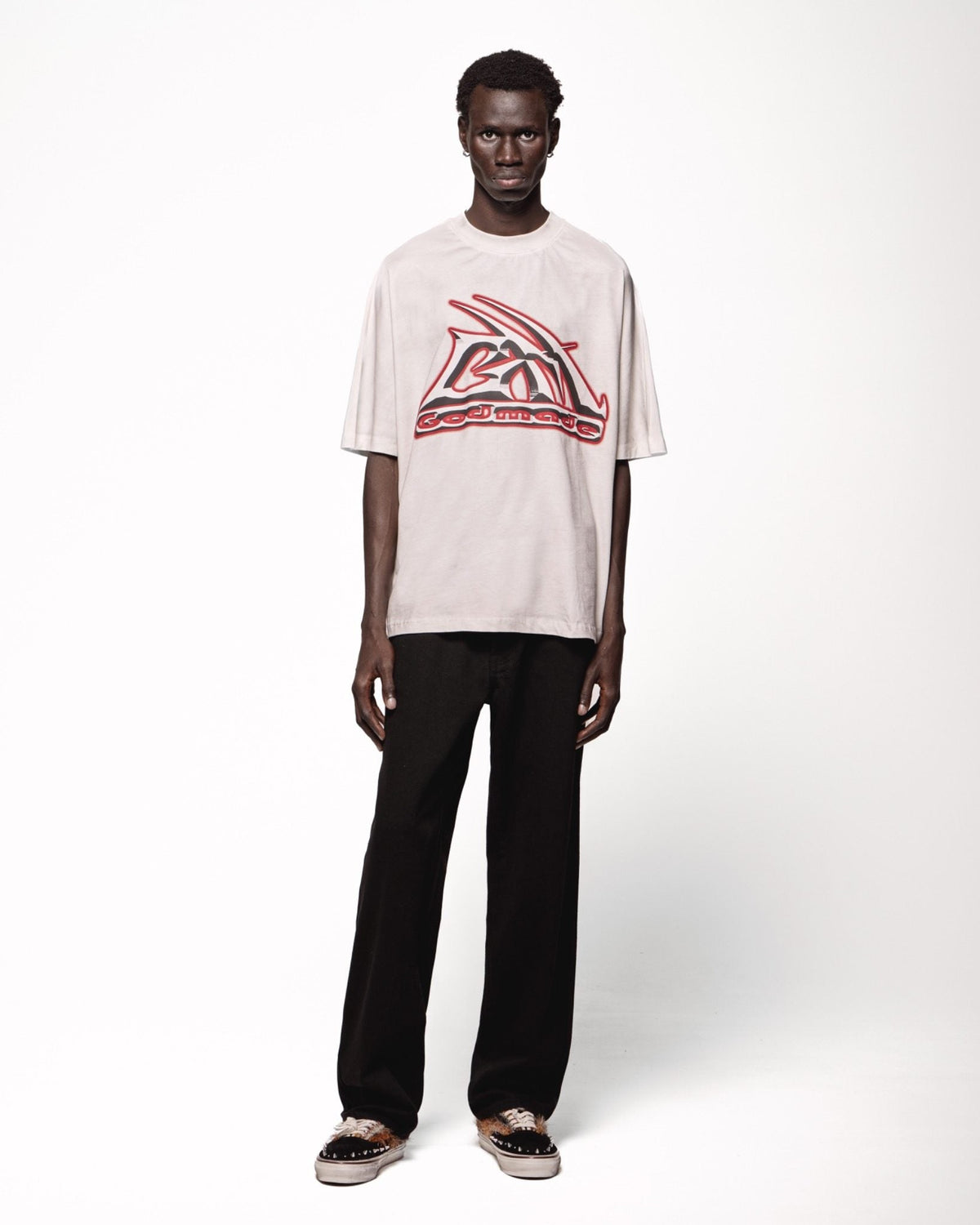 Godmade Metallic GM T Shirt - Vintage White, alternate view 3