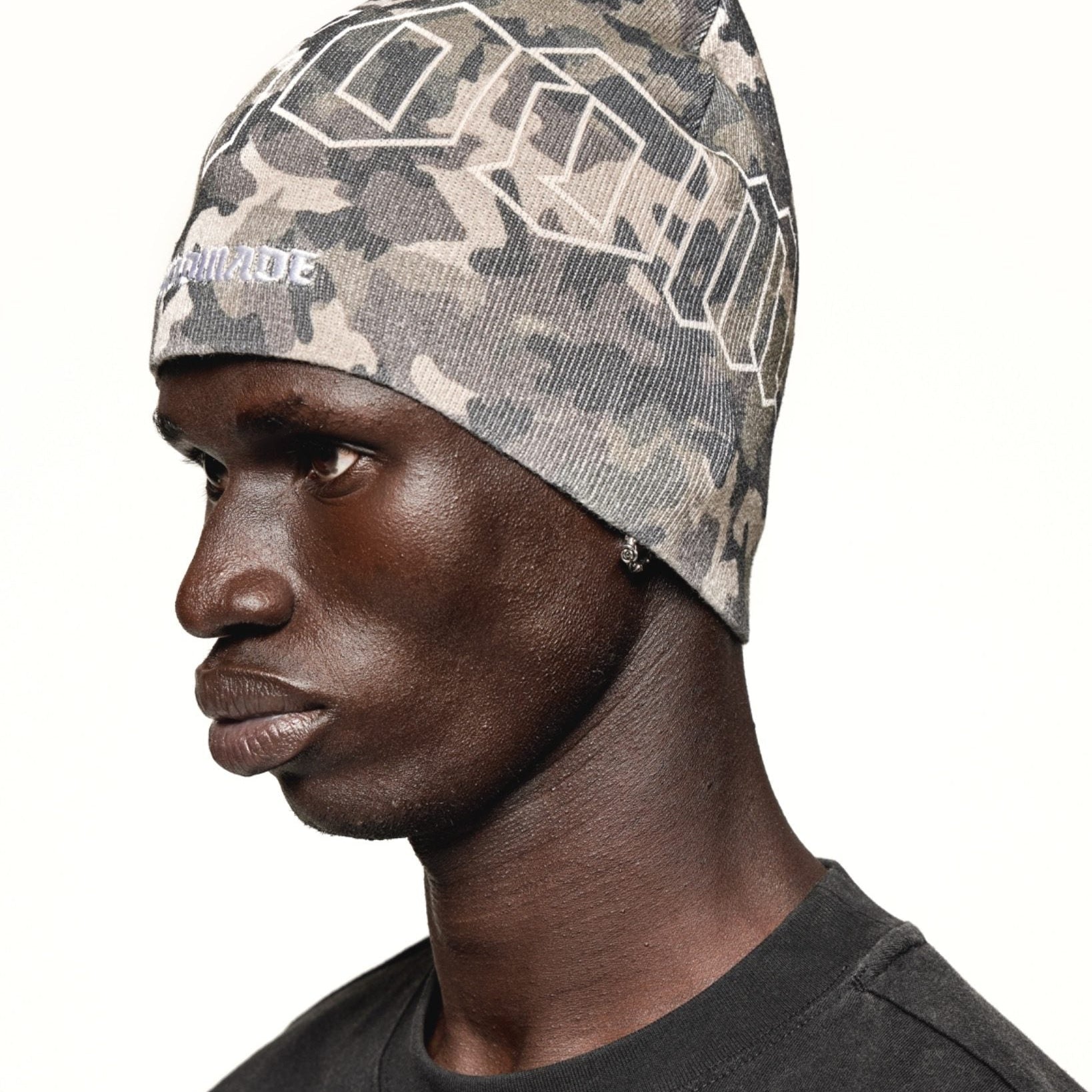 Godmade Burnout Beanie - Camo, alternate view 2
