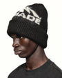 Godmade GM Logo Wool Beanie - Black, alternate view 2