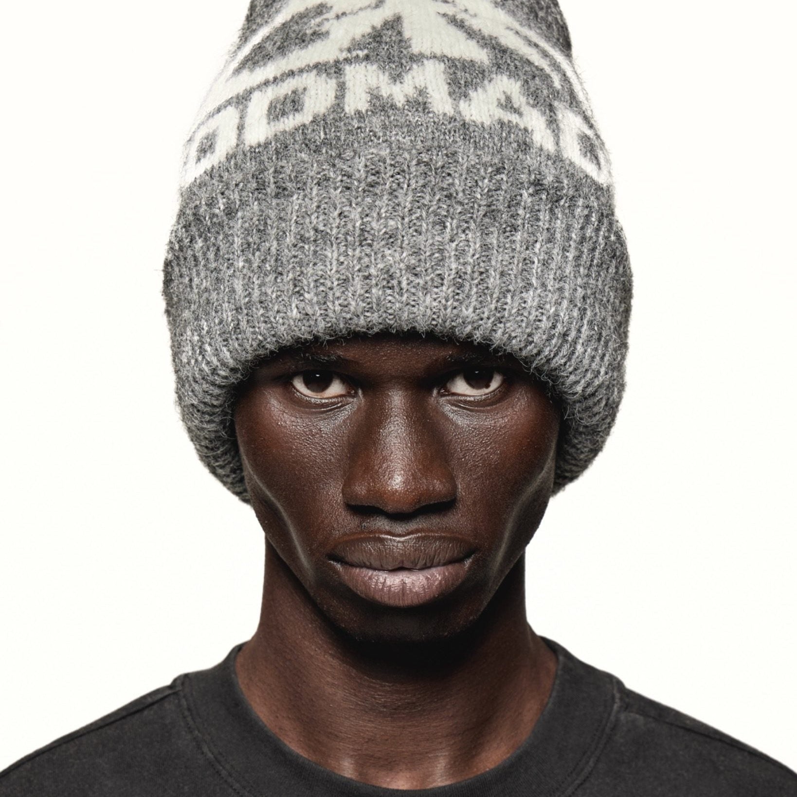 Godmade GM Logo Wool Beanie - Ashen Grey