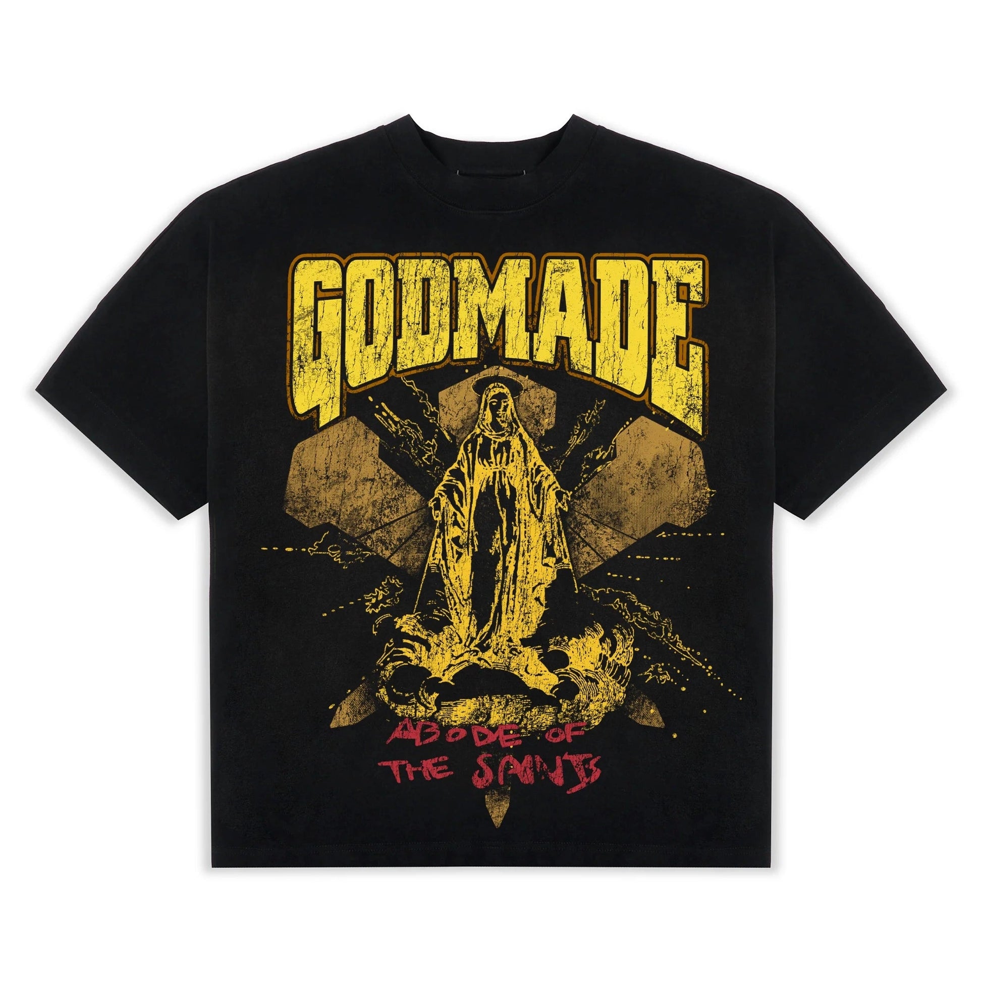Godmade Abode Of The Saints T Shirt Black