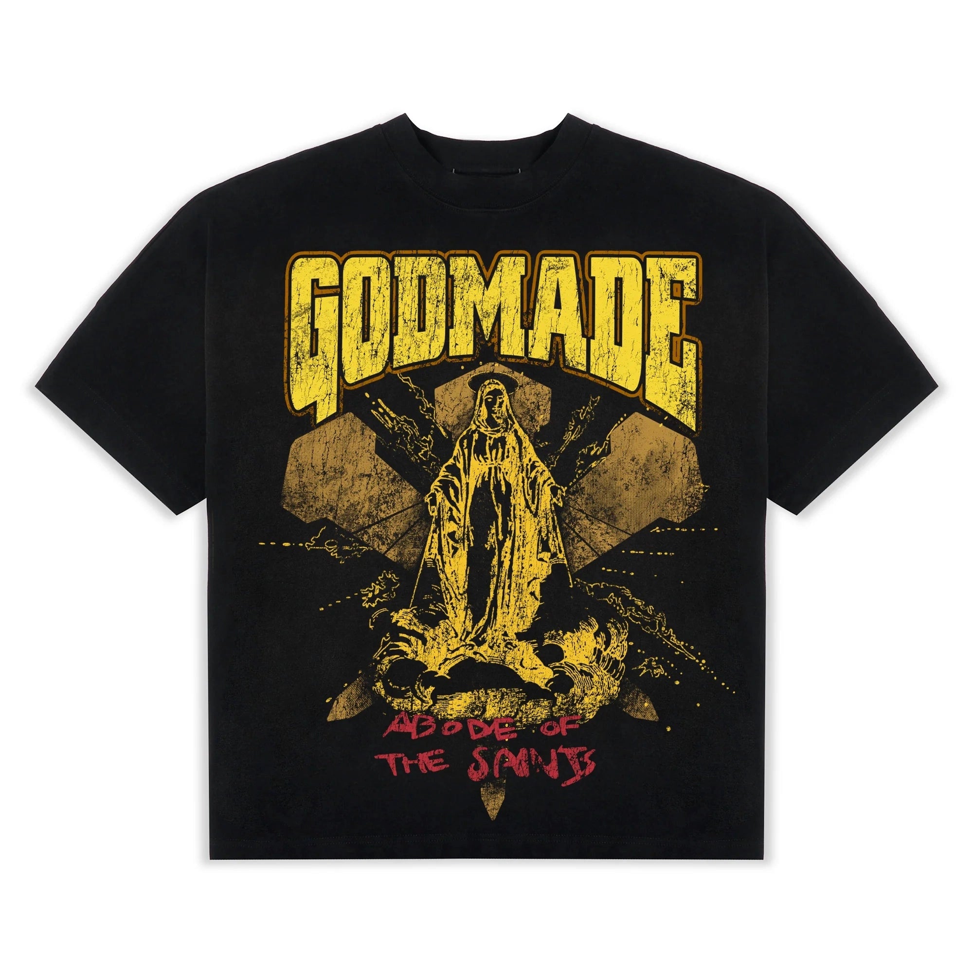 Godmade Abode Of The Saints T Shirt Black