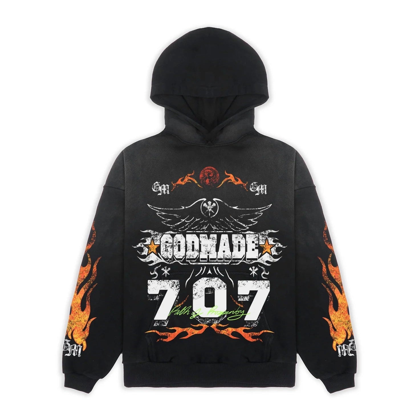 Godmade Path To Prosperity Washed Black Hoodie