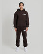Annie Hood Jumble Logo Hoody (Brown)