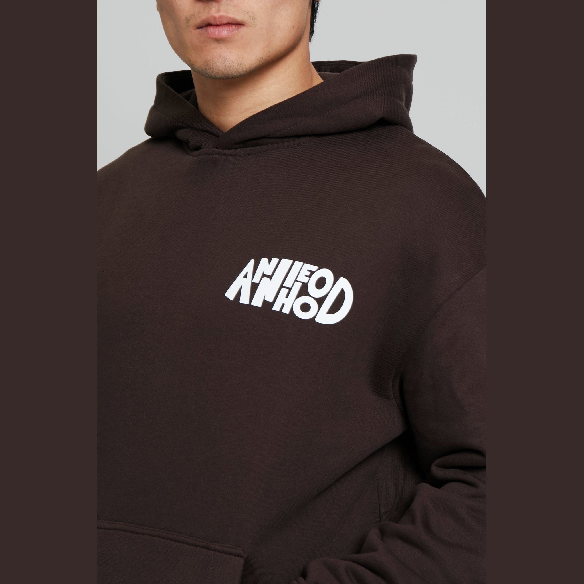 Annie Hood Jumble Logo Hoody (Brown), alternate view 2