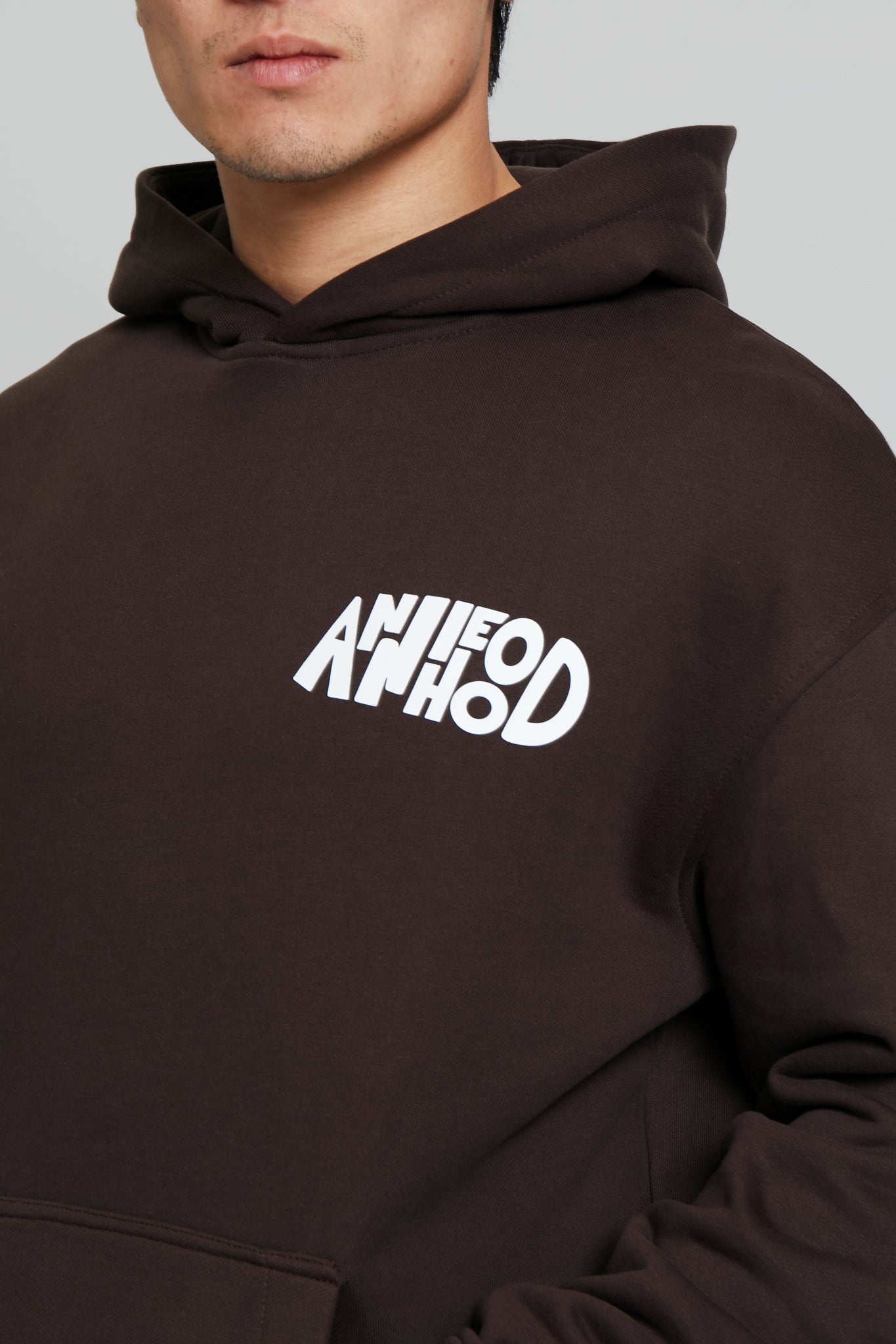 Annie Hood Jumble Logo Hoody (Brown)