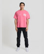 Annie Hood College T Shirt (Pink/White)