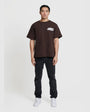 Annie Hood Jumble Logo T Shirt (Brown)