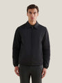 Peckham Rye Mason Light Padded Bomber Jacket in Black, alternate view 2