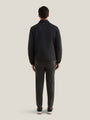 Peckham Rye Mason Light Padded Bomber Jacket in Black, alternate view 4