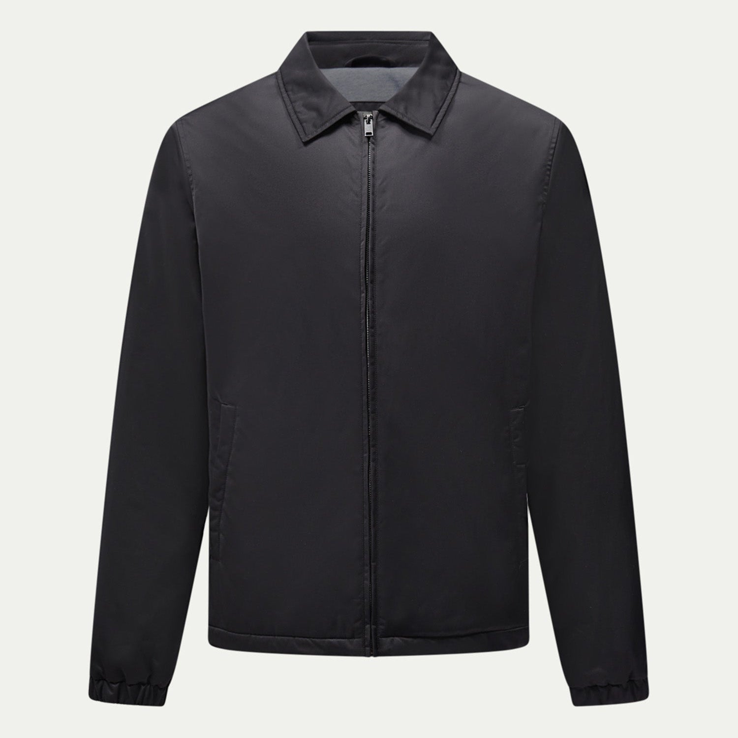 Peckham Rye Mason Light Padded Bomber Jacket in Black